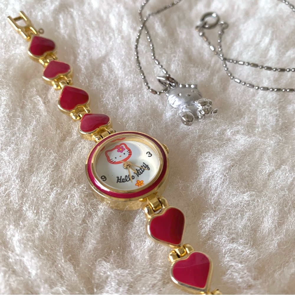 π 18k white gold Hello Kitty pendant necklace - Picture 3 of 5